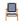 Vega Natural Stain Outdoor Chair in Navy Blue Cording