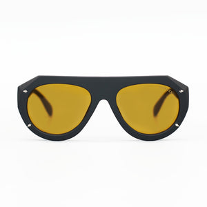 Vega Shield - Matte Black & Yellow