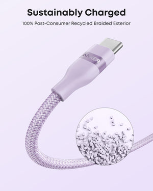 Anker USB-A to USB-C Cable (3 ft/6 ft, Upcycled-Braided) - TRAPSKI