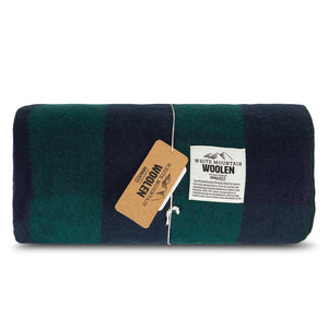 Wool Twin Sized Blanket - White Mountain Woolen