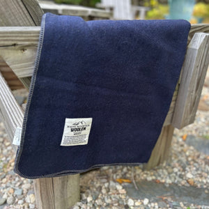 Wool Twin Sized Blanket - White Mountain Woolen