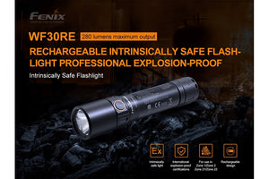 Fenix WF30RE Intrinsically Safe Flashlight - 280 Lumens - TRAPSKI