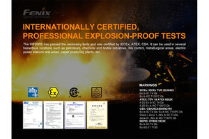 Fenix WF30RE Intrinsically Safe Flashlight - 280 Lumens - TRAPSKI