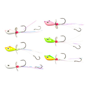 Pink/White Walleye Death Spinner - TRAPSKI