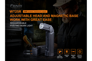 Fenix WT25R Adjustable Head LED Flashlight - 1000 Lumens - TRAPSKI