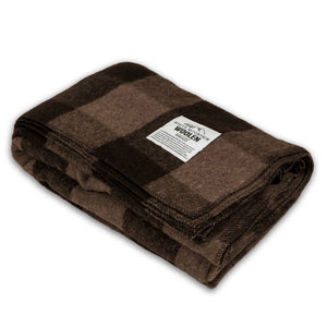 Wool Twin Sized Blanket - White Mountain Woolen