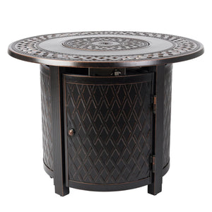 Wagner 33" Round Aluminum LPG Fire Pit