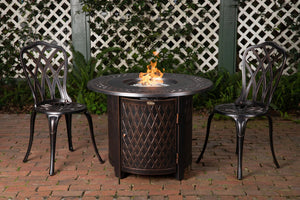Wagner 33" Round Aluminum LPG Fire Pit