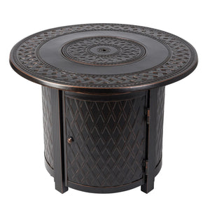 Wagner 33" Round Aluminum LPG Fire Pit