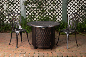 Wagner 33" Round Aluminum LPG Fire Pit