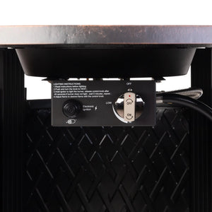 Wagner 33" Round Aluminum LPG Fire Pit