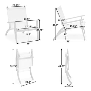 Walker Wooden Folding Chair