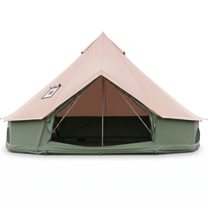 Waterproof Bell Tent with Stove Jack and Mesh Windows