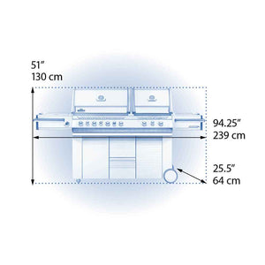 Patio Elegance Gas Grill Prestige PRO 825 RSBI with Power Side Burner and Infrared Features