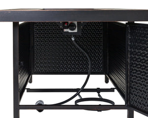 Weyland Rectangle Aluminum LPG Fire Pit