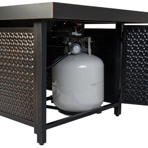 Weyland Rectangle Aluminum LPG Fire Pit