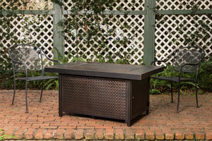 Weyland Rectangle Aluminum LPG Fire Pit