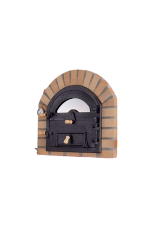 Traditional Wood Fired Brick Pizza Oven - Royal w/Portable Steel Base