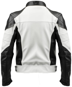White Faux Leather Jacket