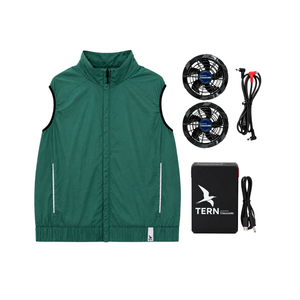 30V Battery-Powered Fan-Cooled Vest Complete Cooling System Kit