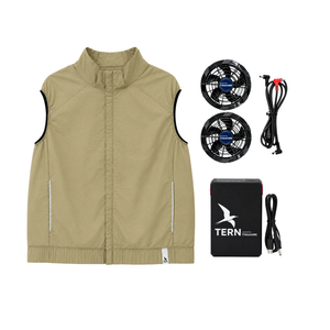 30V Battery-Powered Fan-Cooled Vest Complete Cooling System Kit