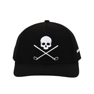 Skull And Crossbones Black Golf Hat
