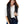 Hadley Black Leather Vest for Women