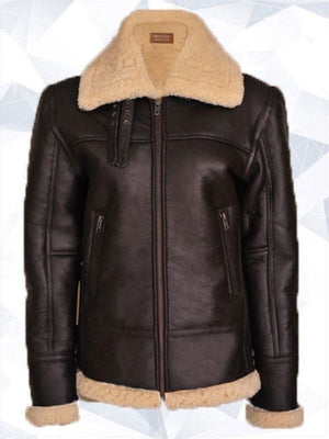Women B3 Bomber Shearling Aviator Jacket