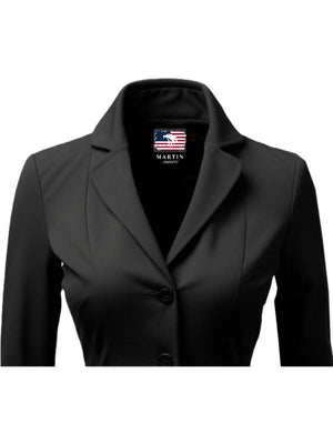 Women Black Cotton Coat - Cotton Coat