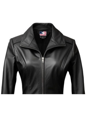 Women Black Designer Leather Jacket
