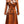Women's Cognac Double-Breasted Leather Trench