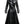 Women’s Designer Black Long Leather Coat