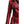 Women's Distressed Red Long Leather Coat