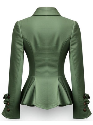 Women Green Sapphire Cotton Jacket