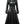 Women Luna Black Long Leather Coat