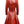 Women’s Red Leather Coat – Stylish & Elegant