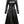 Women’s Rock Black Long Leather Designer Coat