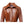 Women’s Tan Leather Coat – Classic Button-Front Outerwear