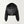 Women Black Shearling-trimmed textured-leather bomber jacket