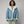 Women Light Blue B3 RAF Aviator Styled Sheepskin Shearling Leather Jacket