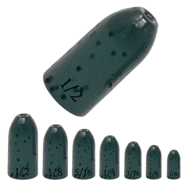 Reaction Tackle Tungsten Worm Weights / Bullet Shaped Sinkers