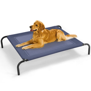 Large Indoor Outdoor Camping Steel Frame Elevated Pet Cot Mat