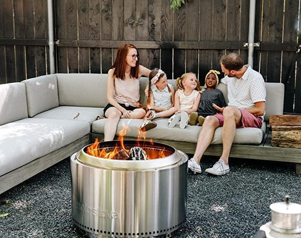 Solo Stove Ranger/Bonfire/Yukon 2.0, Smokeless Fire Pit | Wood Burning Fireplaces with Removable Ash Pan, Portable Outdoor Firepit - Ideal for Camping & Outdoor Spaces, Stainless Steel - TRAPSKI, LLC