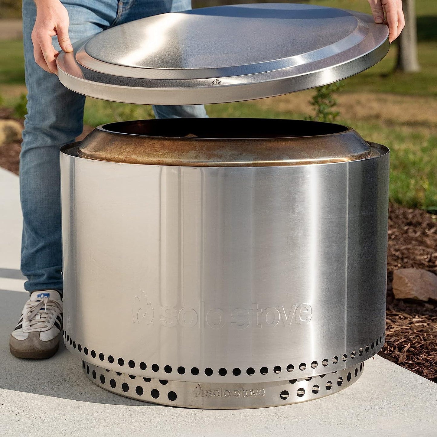 Solo Stove Lid made of 304 Stainless Steel for Outdoor Fire Pits