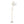 Leslie - Glam / Art Deco Floor Lamp - Gold / White