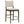 Crispin - 5 Piece Counter Height Dining Set With Upholstered Chairs - Brown