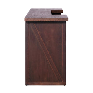 41.35"H Bar Table or Wine Cabinet - Brown Antique