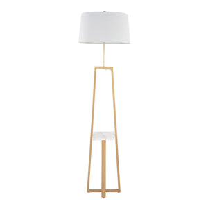 Cosmo Shelf Contemporary Glam Floor Lamp