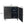 Modern Black Wood Storage Cabinet with Embossed Door
