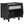Black Nightstand with Rattan Detail